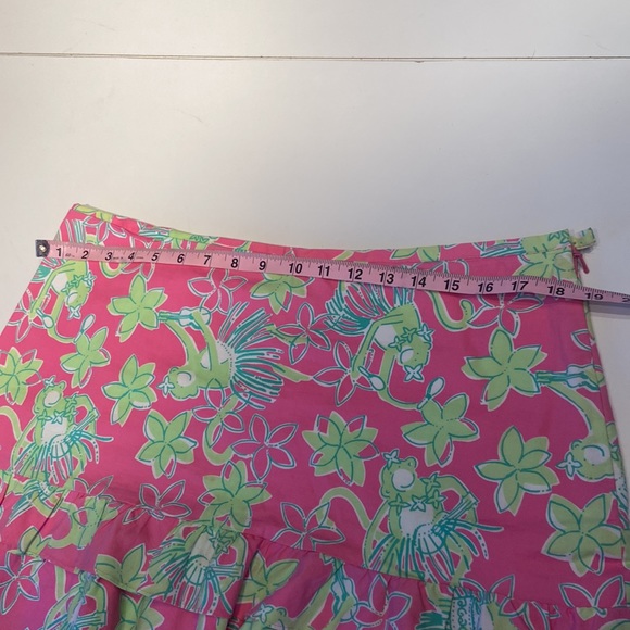 VINTAGE Lilly Pulitzer Skirt size 12 rock a hula monkey - Picture 11 of 12